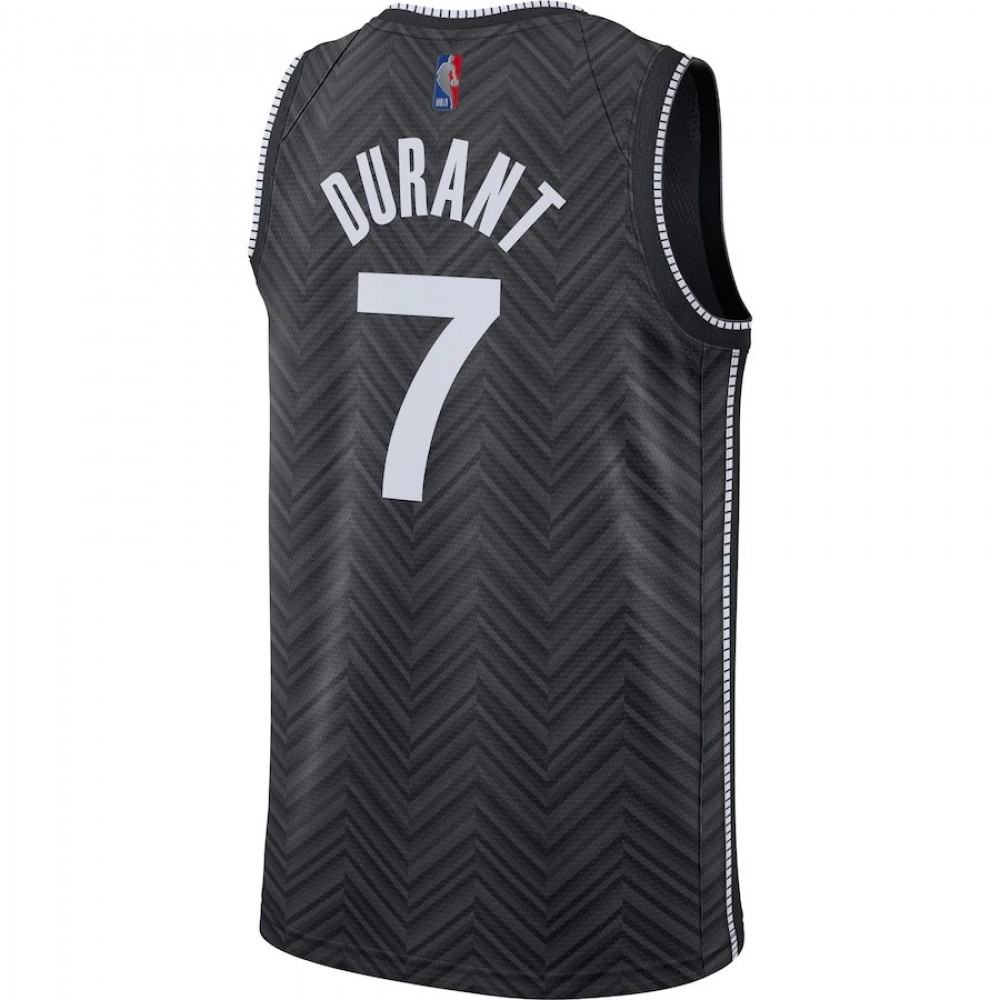 Men's Brooklyn Nets Kevin Durant #7 Black 2020/21 Swingman Player Jersey – Earned Edition-Pro Kit Vault | Brand New 26/27 Sports Jerseys